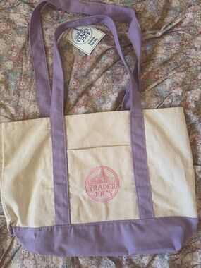 NWT Trader Joe’s Large Tote bag- Lavender